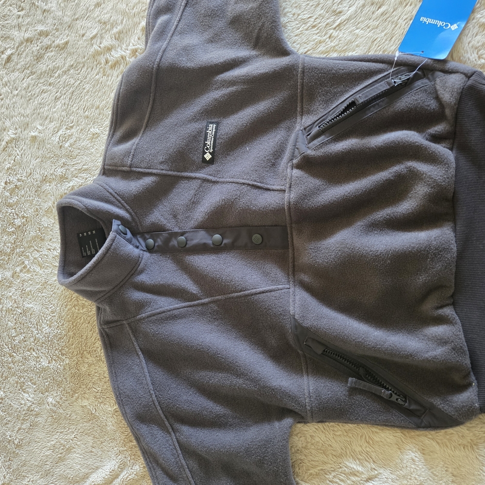 Columbia Gray Fleece Pullover